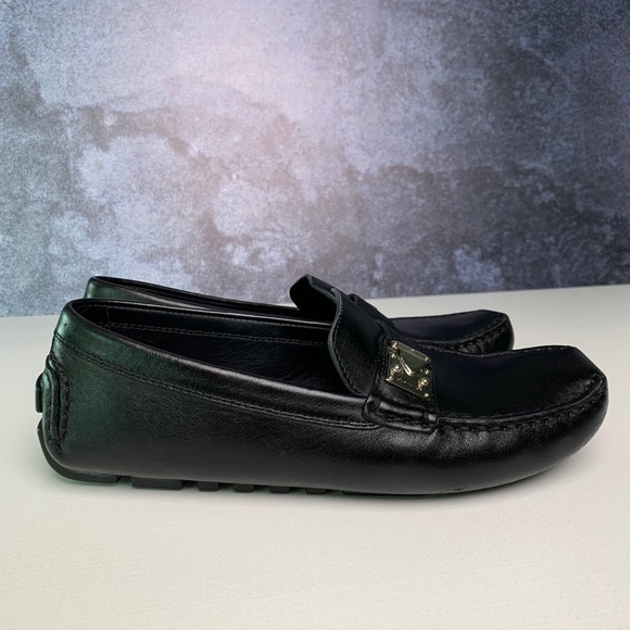 Louis Vuitton Black Leather Driving Loafers - Picture 2 of 4